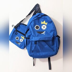 Roblox blue rainbow friends backpack and lunch bag